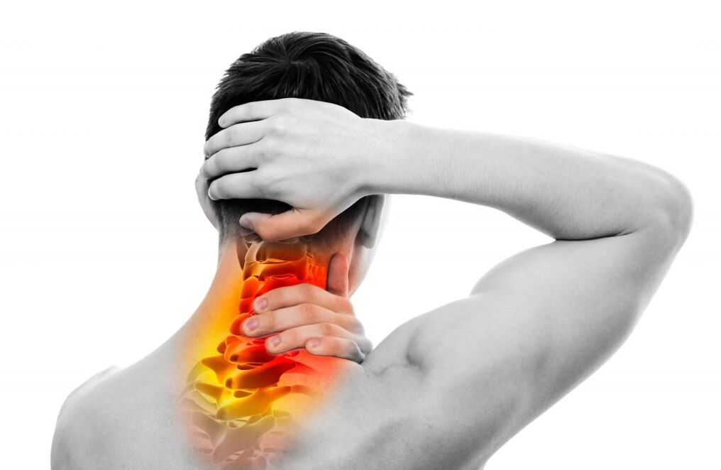 រោគសញ្ញានៃជំងឺ osteochondrosis មាត់ស្បូន